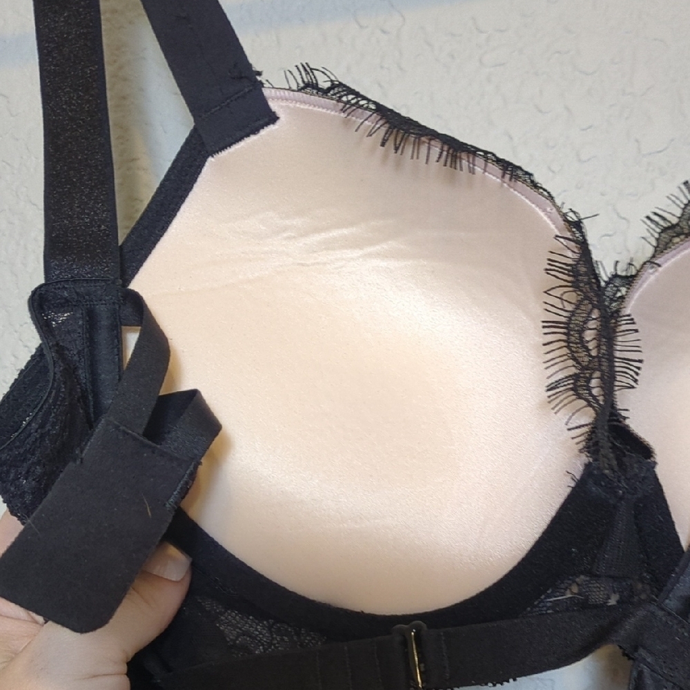 Victoria's Secret black gold chain strap lace push up teddy bodysuit - Picture 10 of 13